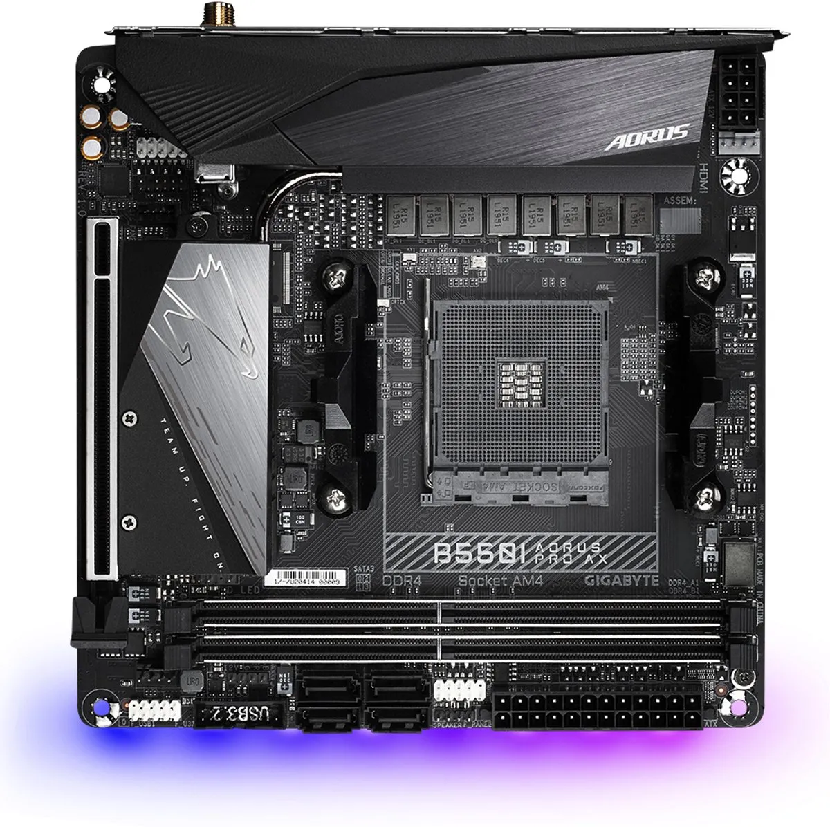 Gigabyte B550I AORUS PRO AX Moederbord - AMD B550 - afbeelding 6 van 6