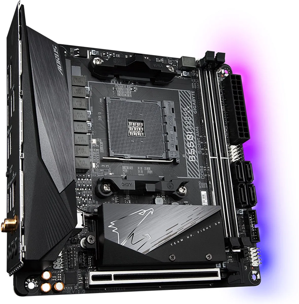 Gigabyte B550I AORUS PRO AX Moederbord - AMD B550