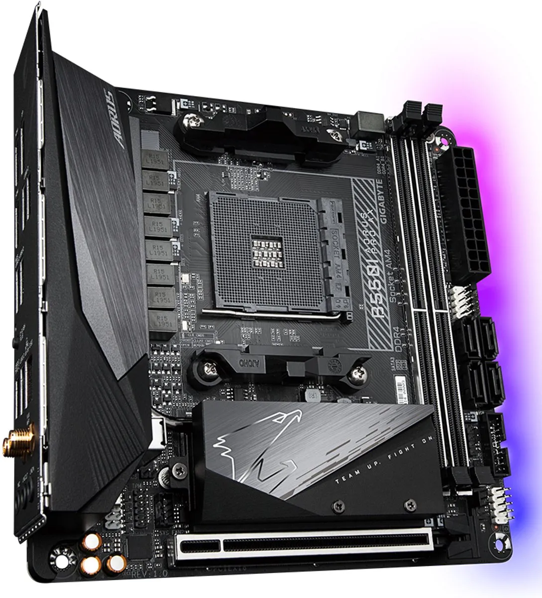 Gigabyte B550I AORUS PRO AX Moederbord - AMD B550