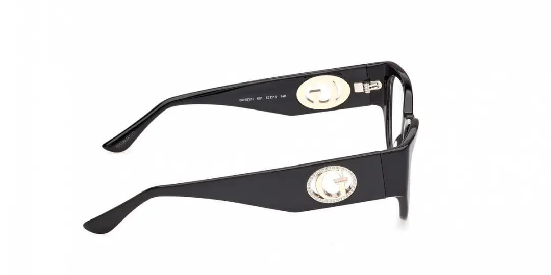 Guess GU50351 Brilmontuur - Shiny Black - afbeelding 4 van 4