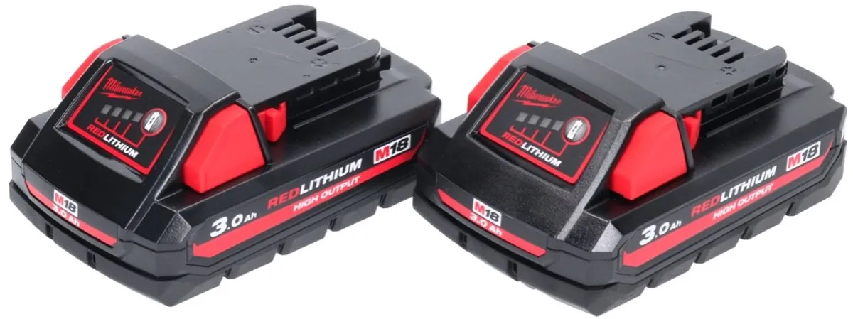 Milwaukee M18 HB3 High Output Accu 2x 3000mAh - 2 Stuks - afbeelding 3 van 5