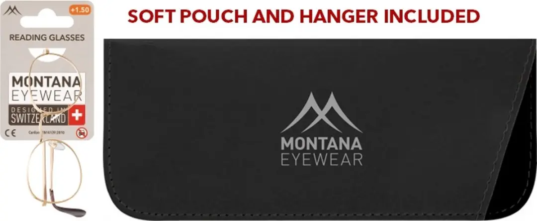Montana HMR54 Leesbril +2.00 Goud