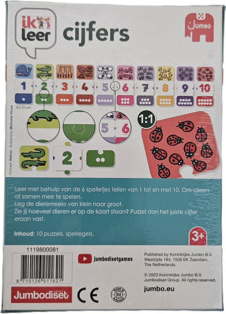 ik leer cijfers - jumbo - educatief - spel