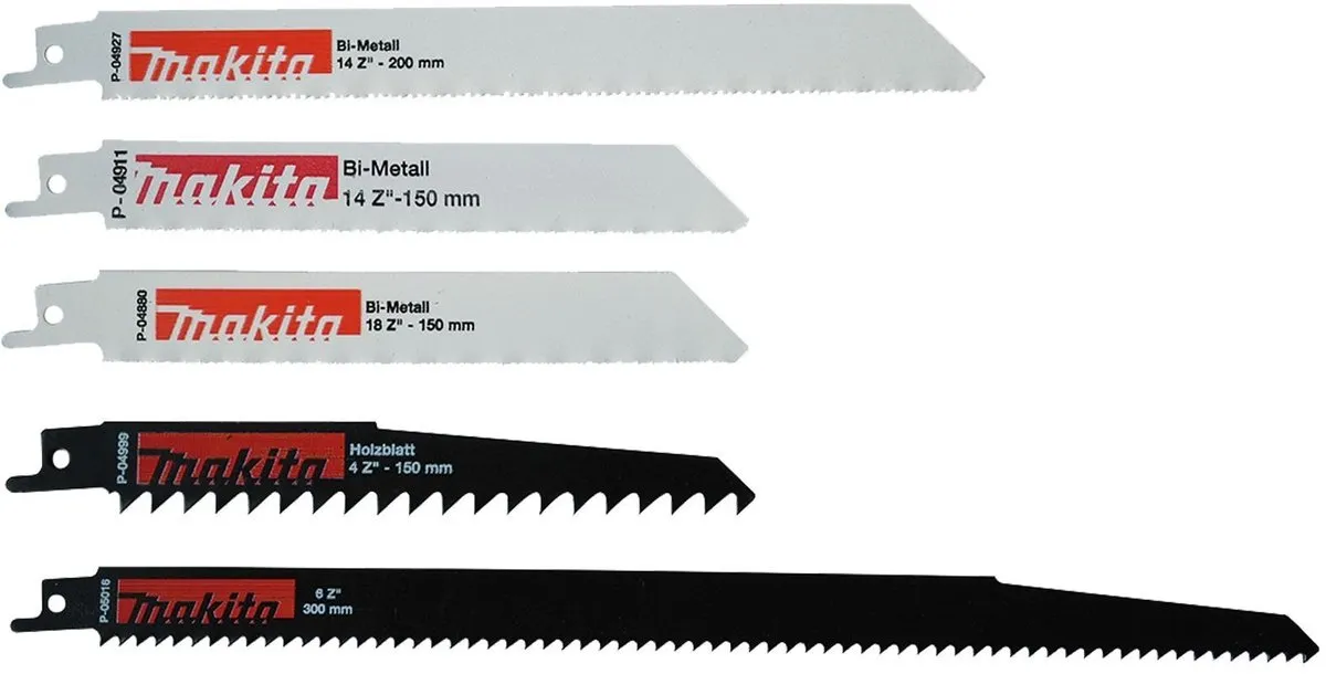 Makita P-83945 Reciprozaagbladen