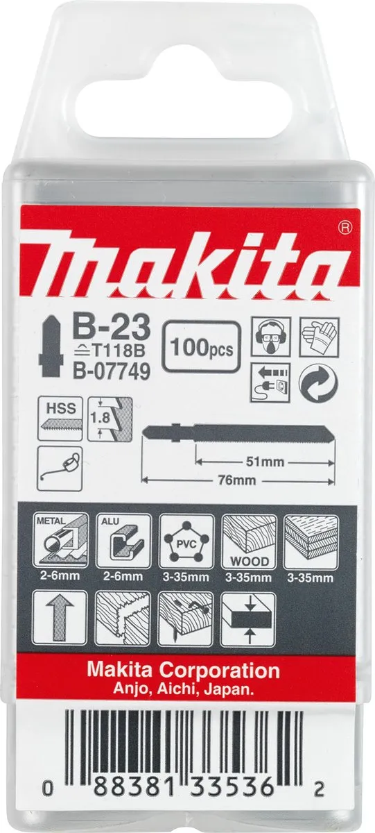 Makita B-07749 Decoupeerzaagblad T118B