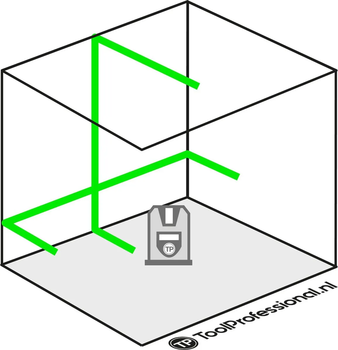 Stanley FMHT 775861 Kruislijnlaser Groen - 4x AAA
