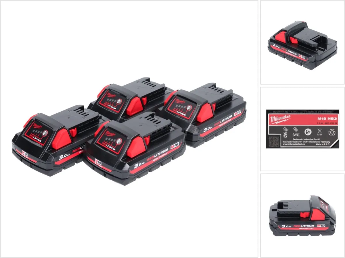 Milwaukee M18 HB3 High Output Accu