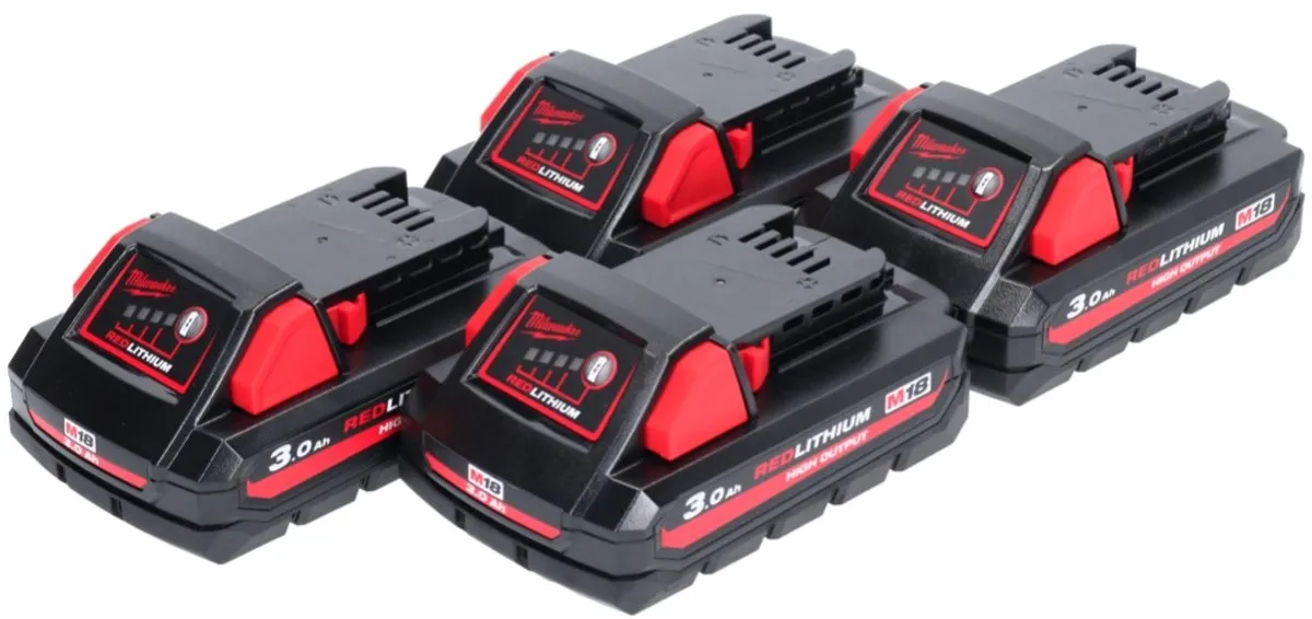 Milwaukee M18 HB3 High Output Accu - 4x 3000mAh - afbeelding 3 van 5