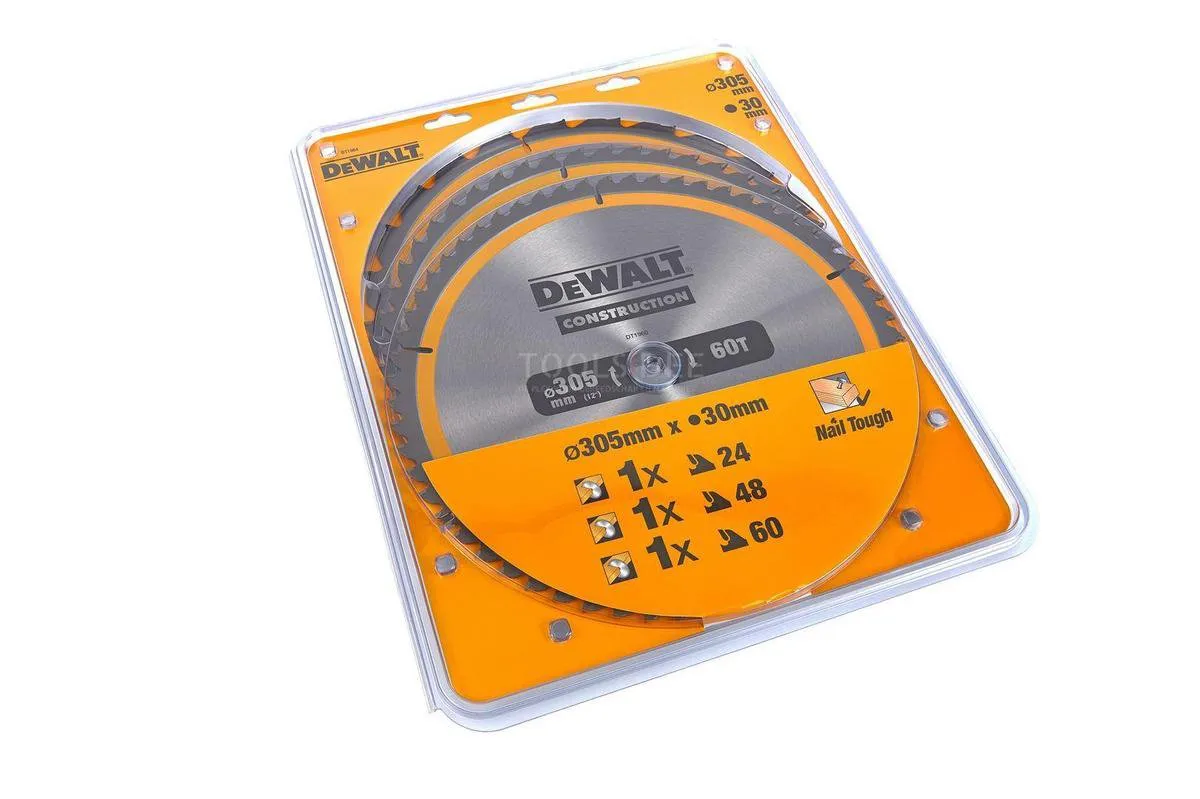 DeWalt DT1964-QZ Cirkelzaagbladen 305mm - 3 Stuks
