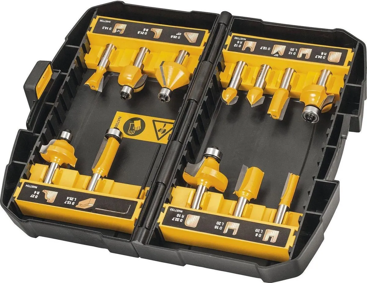 DeWalt DT90016 Frezenset 12-delig - Hout