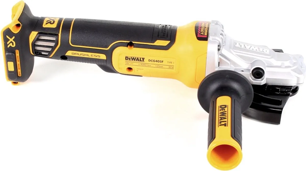DeWalt DCG405FN Accu Haakse Slijper 18V - 125mm Koolborstelloos