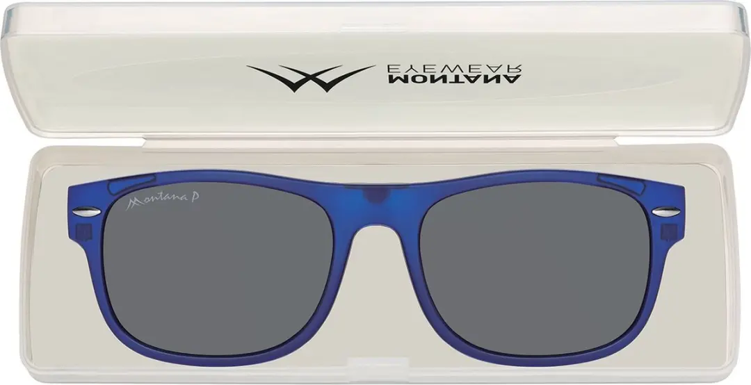 Montana Leesbril MRC1B +2.50 Blauw - inclusief Clip-on Zonnebril