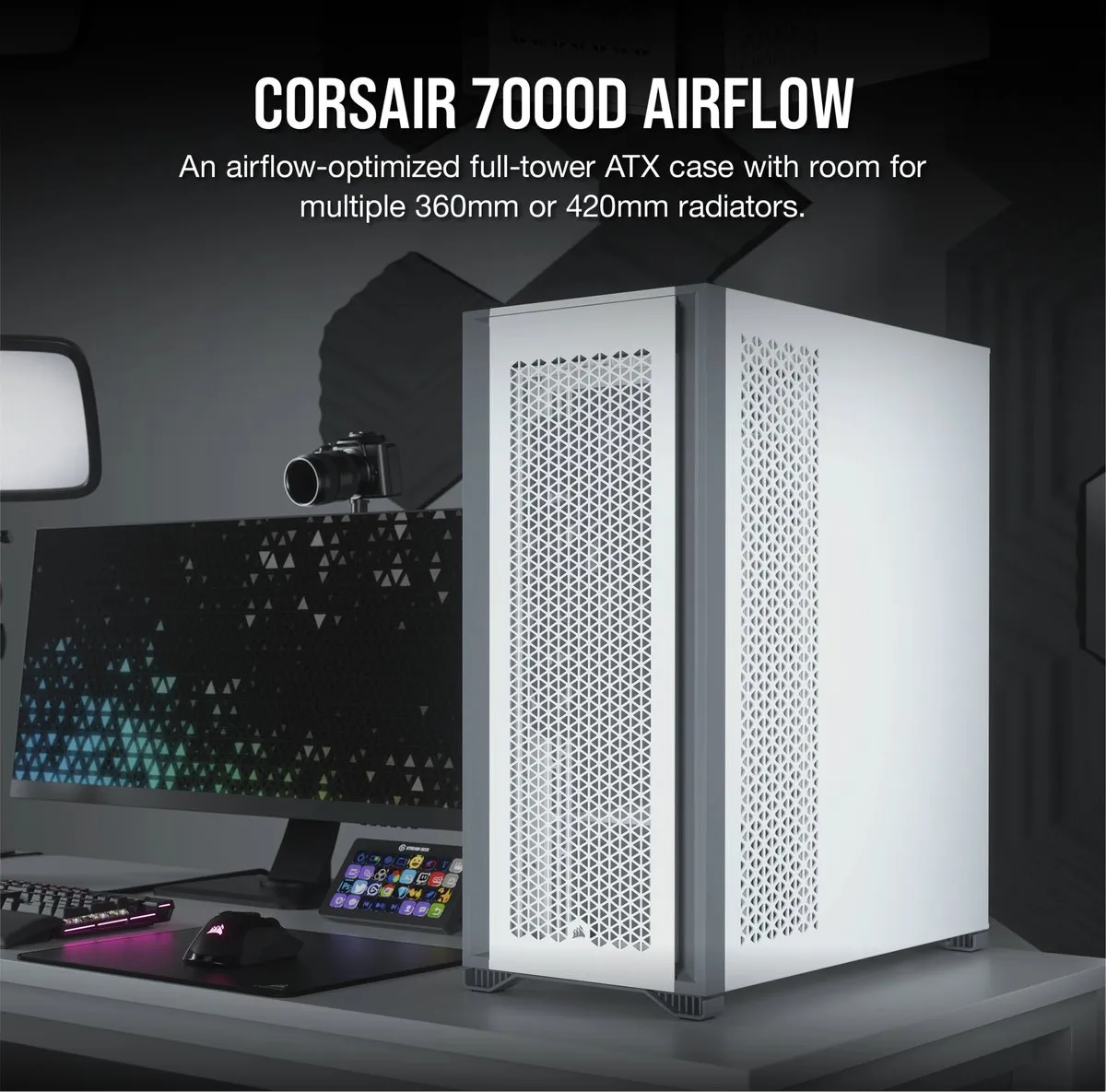 Corsair 7000D AIRFLOW ATX Behuizing - Wit