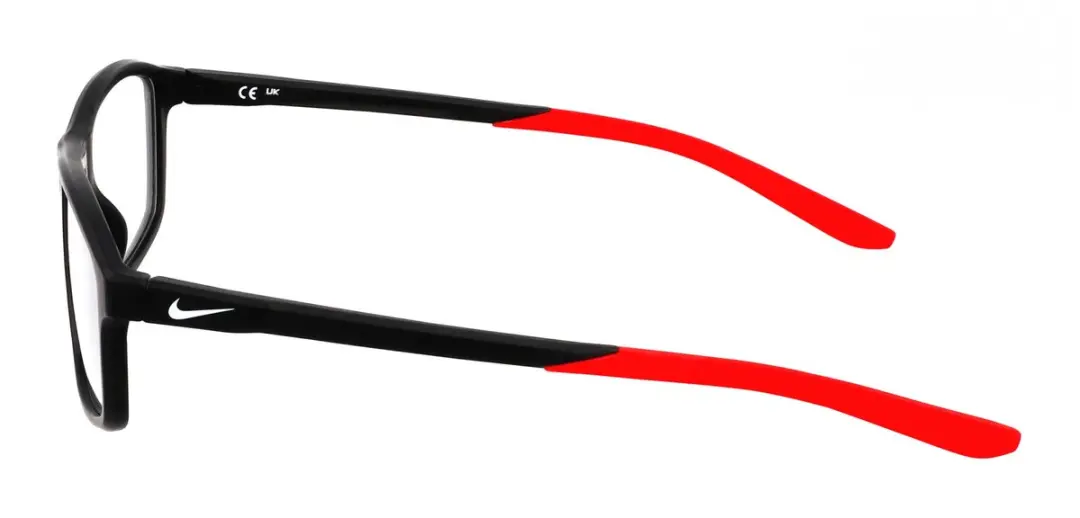 Nike 7291 N Brilmonturen - Matte Black/University Red
