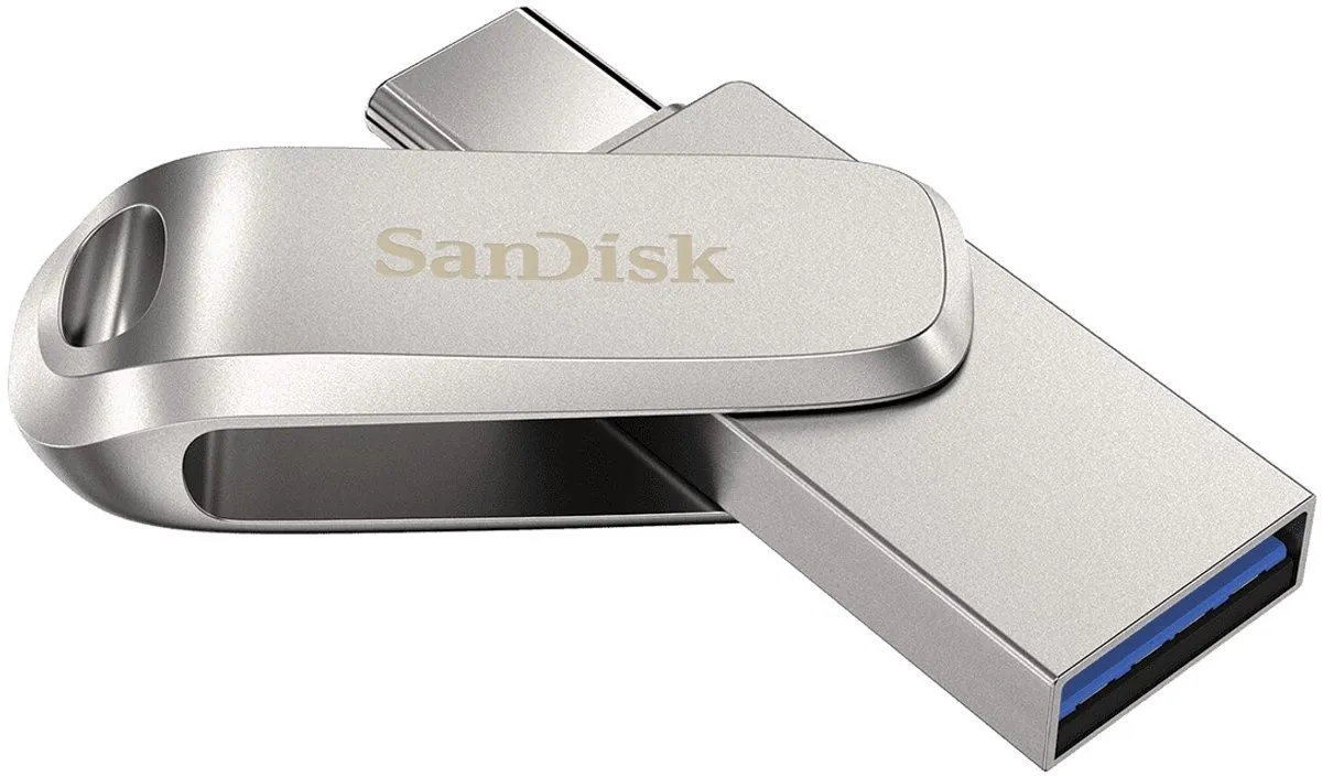 SanDisk Ultra Dual Luxe SDDDC4-512G-G46 USB-stick 512GB - Zilver