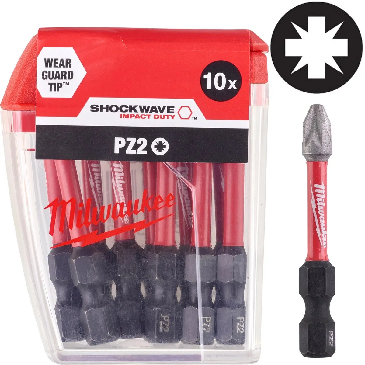 Milwaukee Shockwave PZ2 Schroefbits 50mm