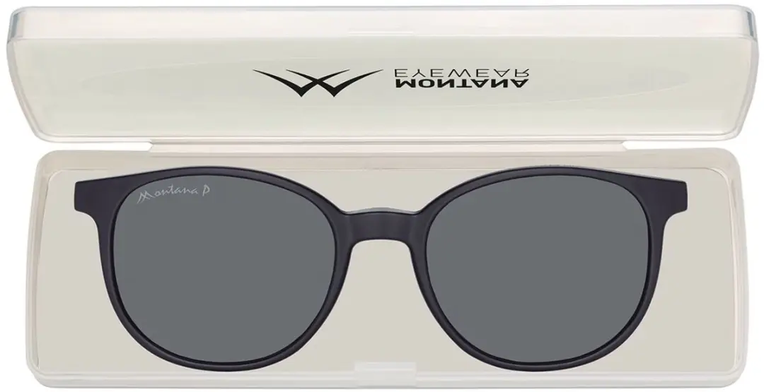 Montana MRC2 Leesbril +3.50 met Clip-On Zonnebril - Zwart