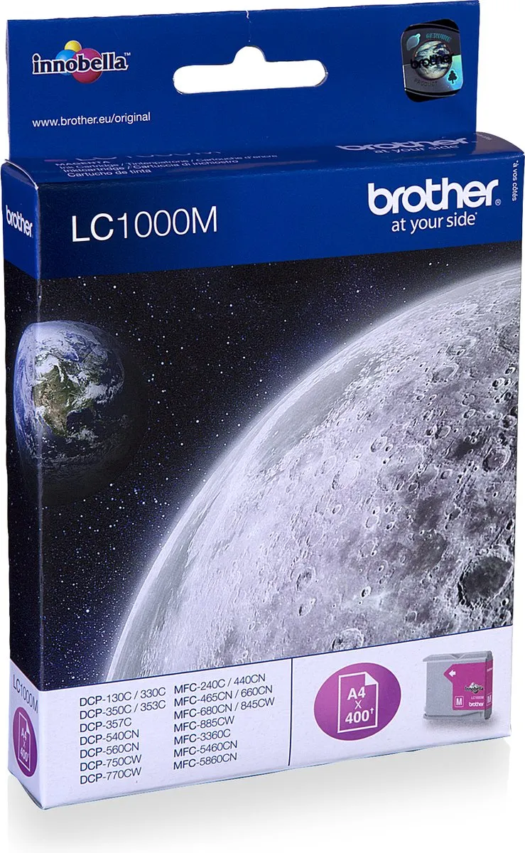 Brother LC-1000M Inktcartridge - Magenta