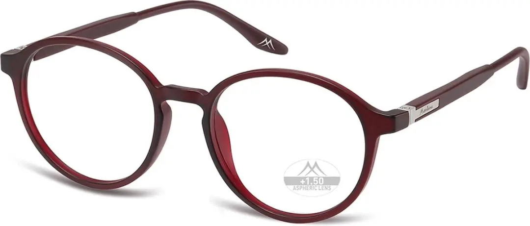 Montana Leesbril MRC4C +2.00 Rood - inclusief Clip-on Zonnebril