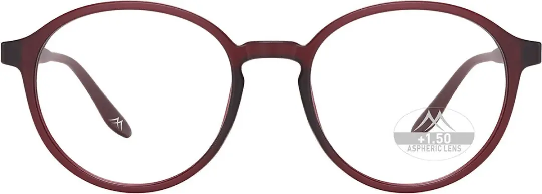 Montana Leesbril MRC4C +2.00 Rood - inclusief Clip-on Zonnebril