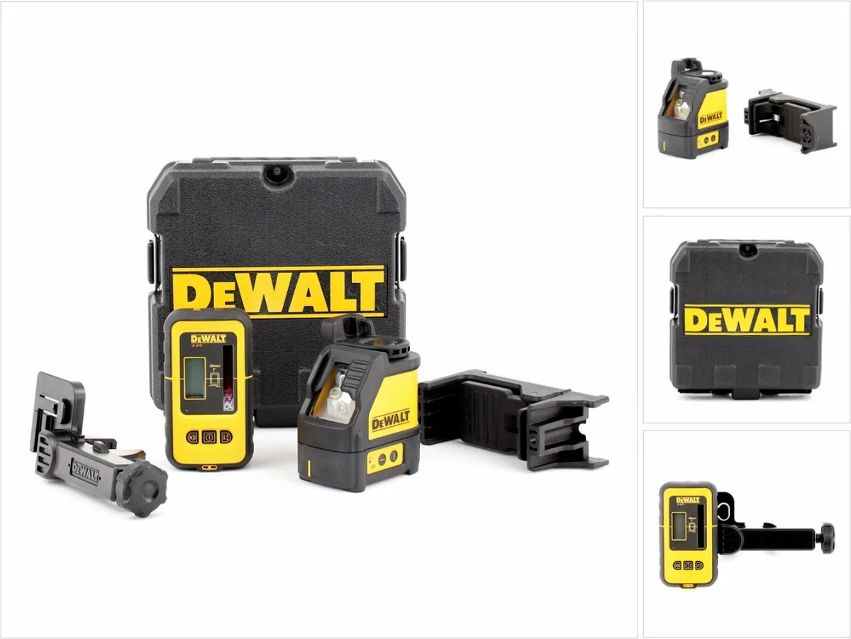 DeWalt DW088KD Kruis Lijnlaser met Ontvanger - 50m