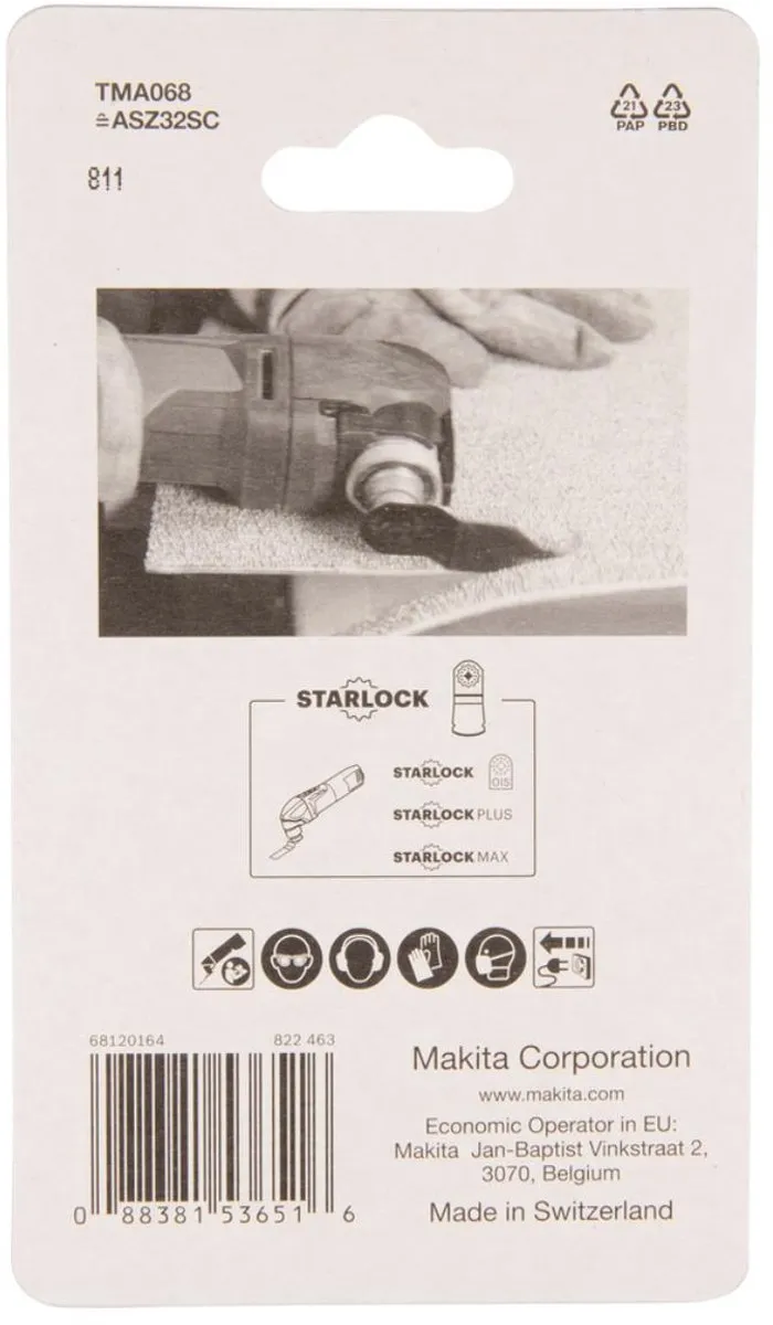 Makita TMA068 Universeel Mes 24/11mm - Oscillerend
