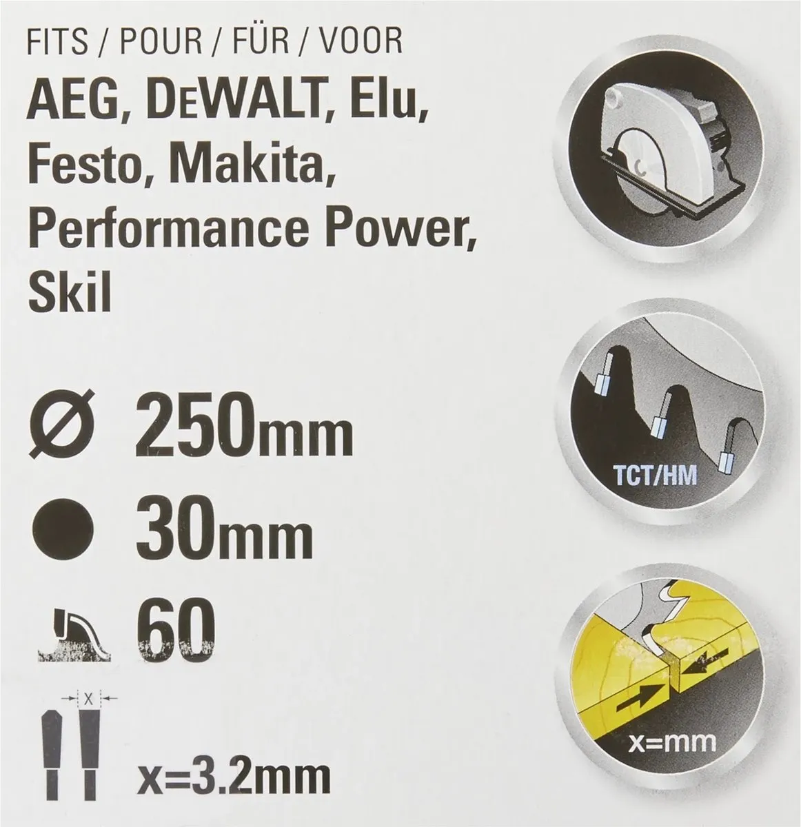 Stanley Fatmax Cirkelzaagblad 250mm Hout STA15610-XJ