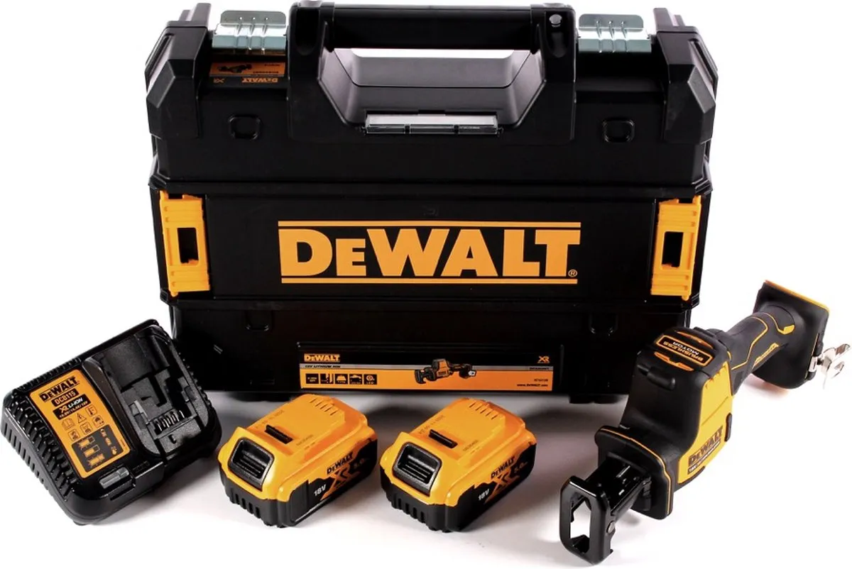 DeWalt DCS369 P2 Accu-Reciprozaag 18V - 2x 5,0Ah + Oplader + TSTAK - afbeelding 3 van 5