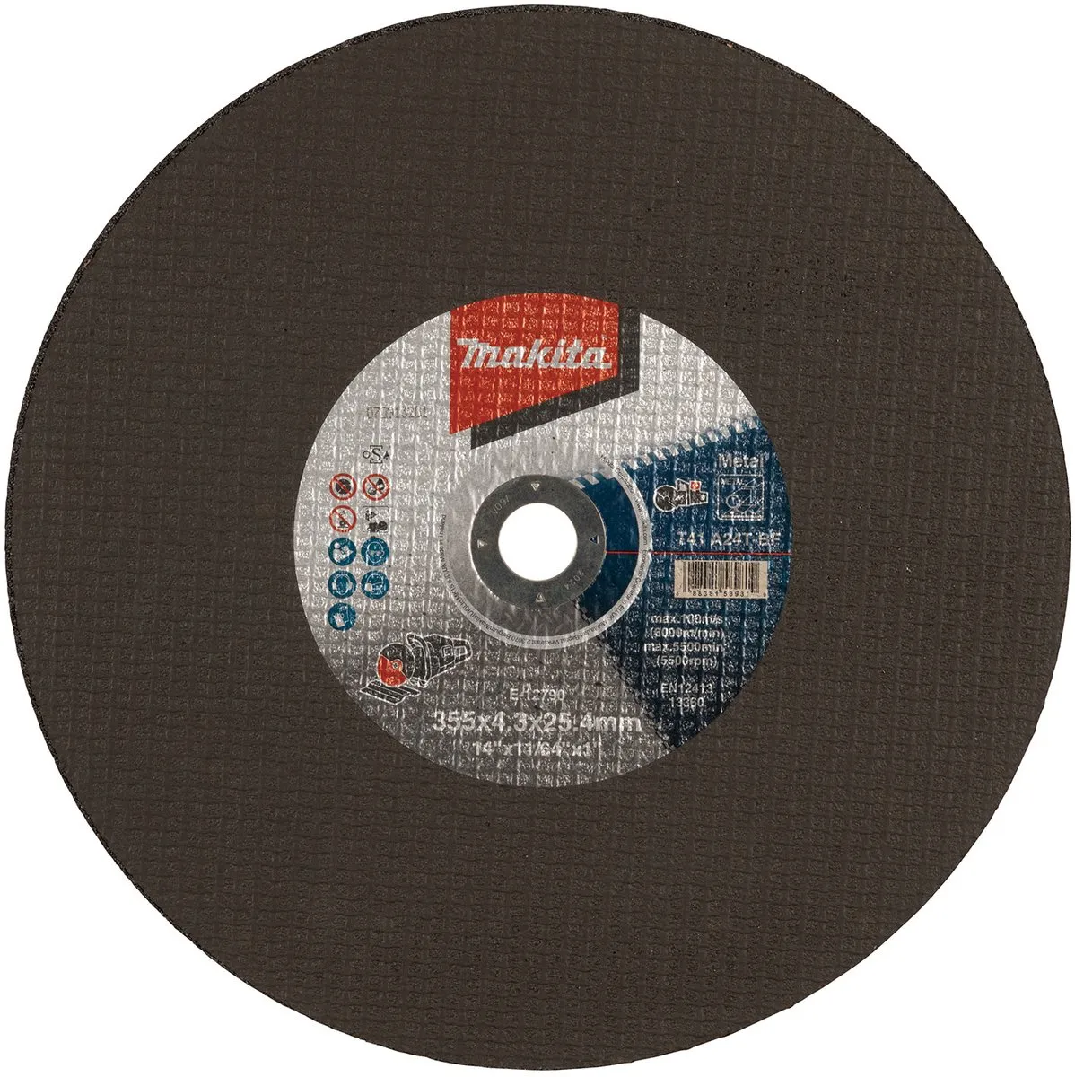 Makita E-12790-5 Doorslijpschijf Staal 355x25.4mm