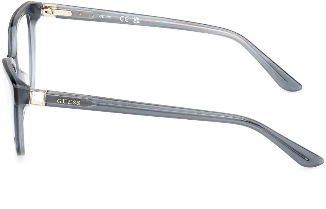 GUESS GU50195 Brilmontuur - Light blue/horn