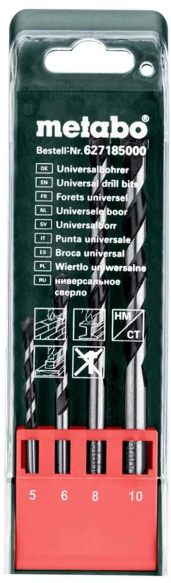 Metabo 4-delige Universele Borenset 627185000 - 5/6/8/10mm - afbeelding 2 van 2