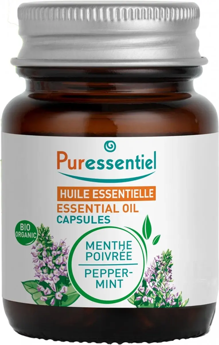 Puressentiel Bio Pepermunt Olie 60 Capsules