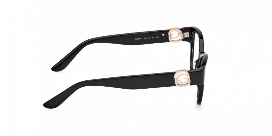 Guess GU50120 Brilmontuur - Shiny Black