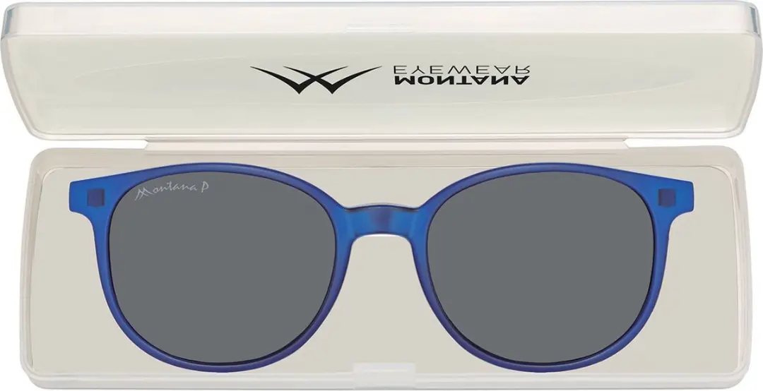 Montana MRC2B Leesbril +2.00 Blauw - inclusief Clip-on Zonnebril