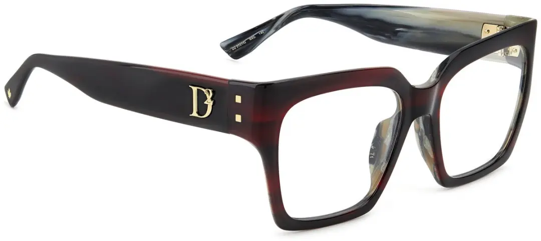 Dsquared2 D2 0151/G Bril - 1 Stuk - Bordeaux