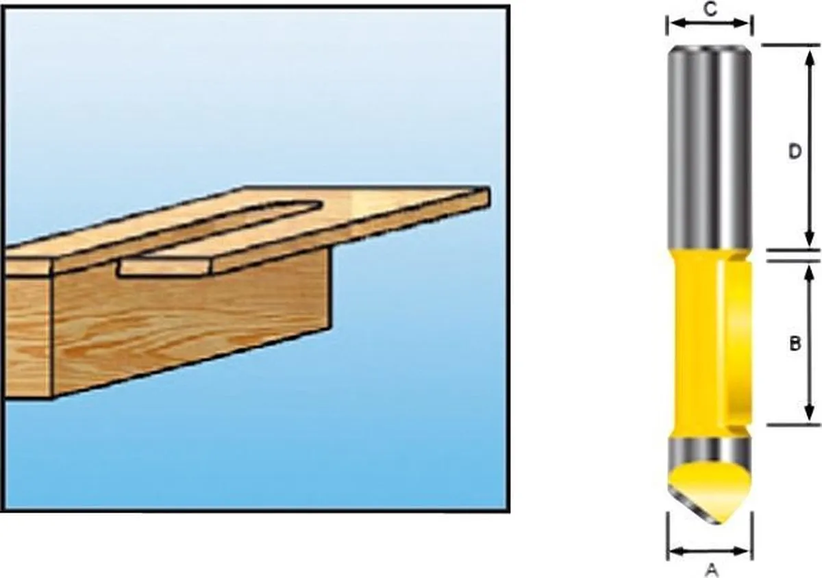 Makita D-09335 Boorfrees 6x19,05mm