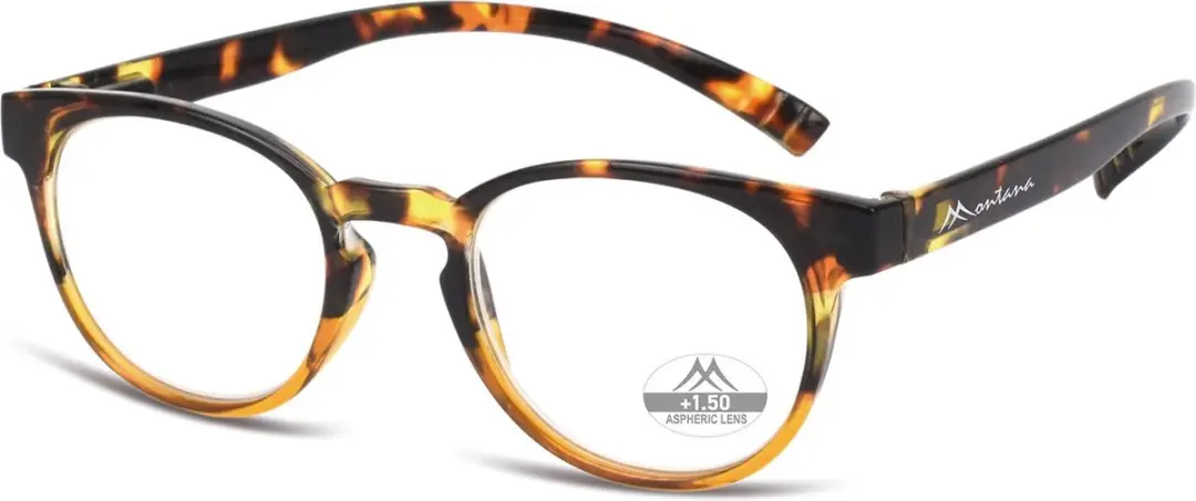Montana MNR1B Leesbril Tortoise - +1.50 - Rond - Nek