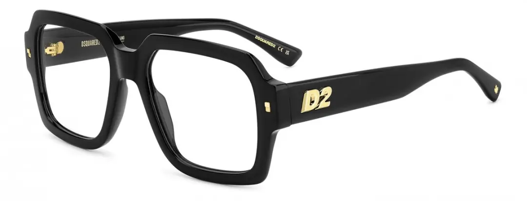 Dsquared2 D2 0148 Brilmontuur - Zwart