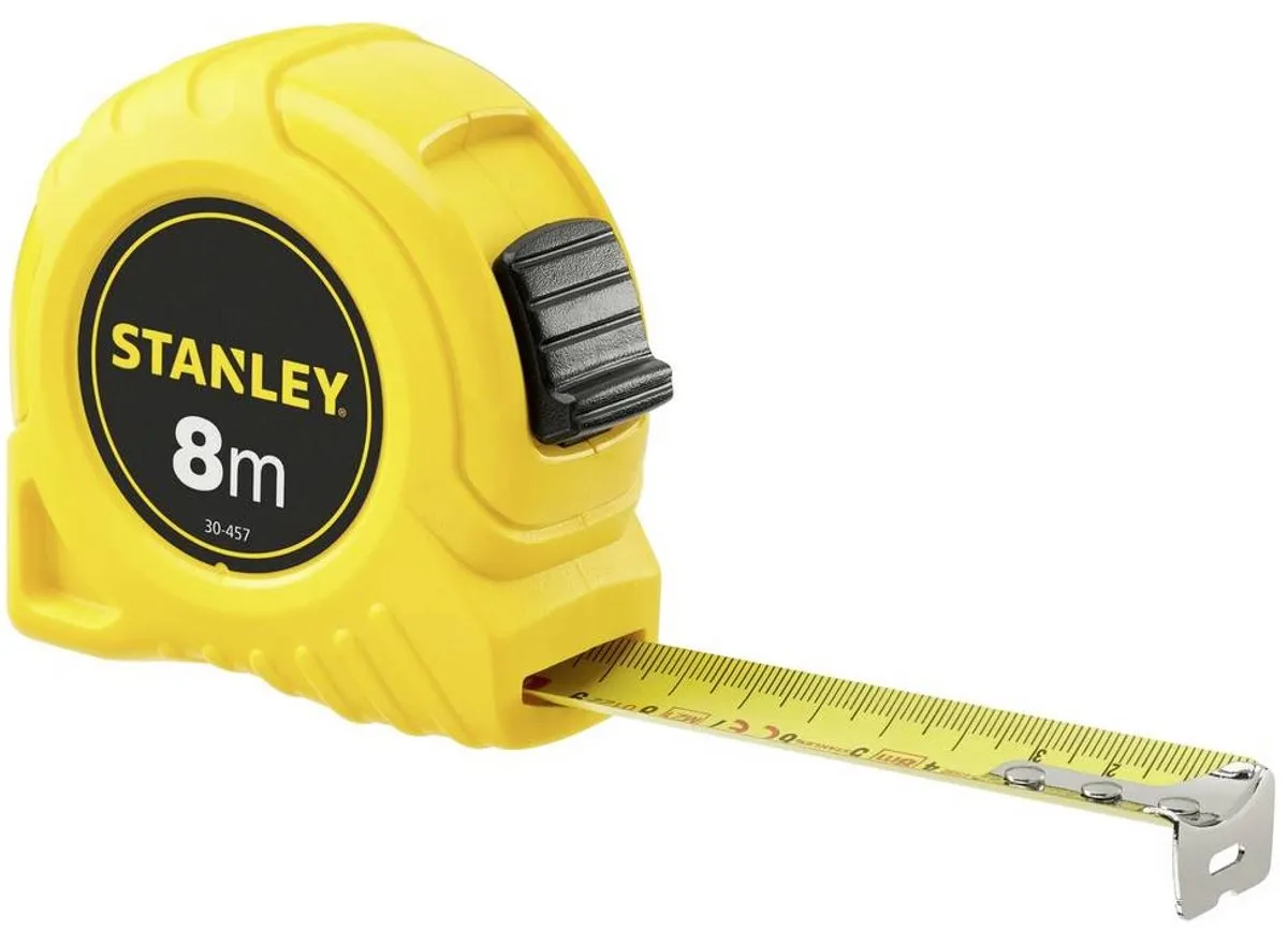 Stanley Rolbandmaat 8m 25mm - Geel - afbeelding 6 van 6