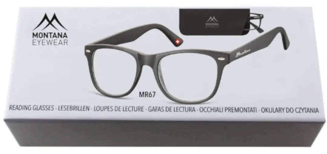 Montana Leesbril Mr67 - Sterkte +1.50 - Zwart