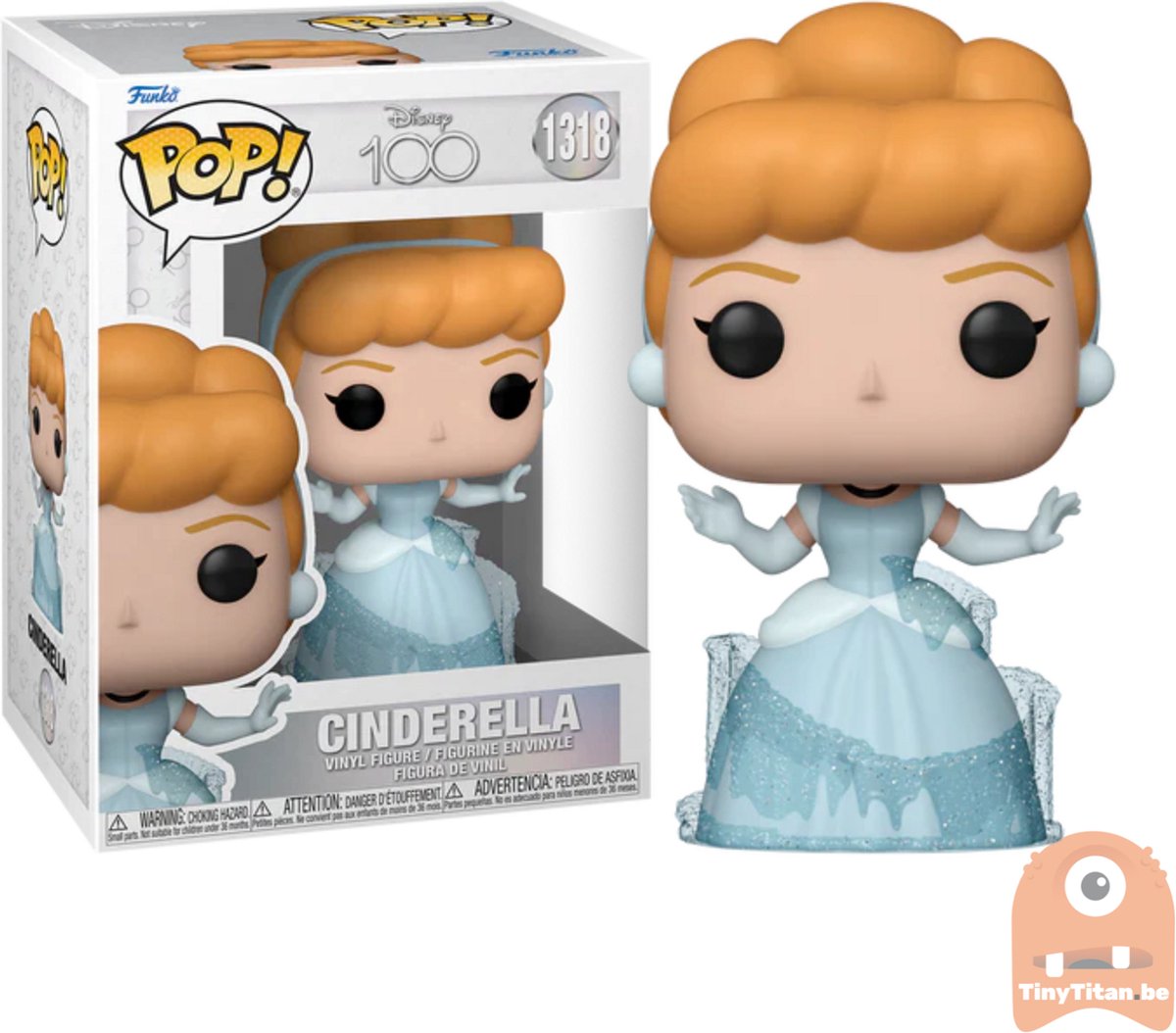 Funko Cinderella Verzamelfiguur Disney's 100th Anniversary POP! Cinderella 9 cm Multicolours