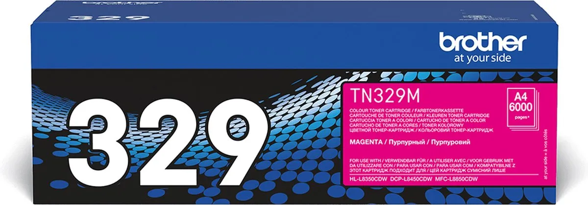 Brother TN-329M Magenta Tonercartridge XL