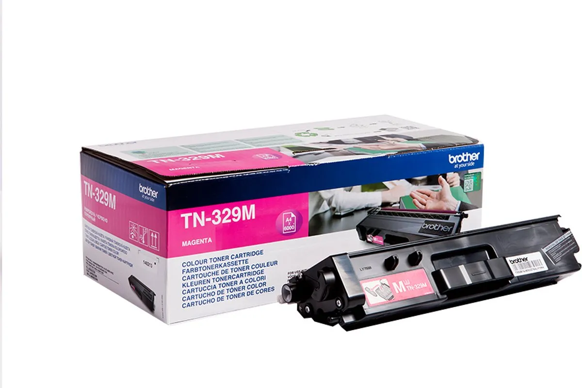 Brother TN-329M Magenta Tonercartridge XL - 6.000 Pagina's
