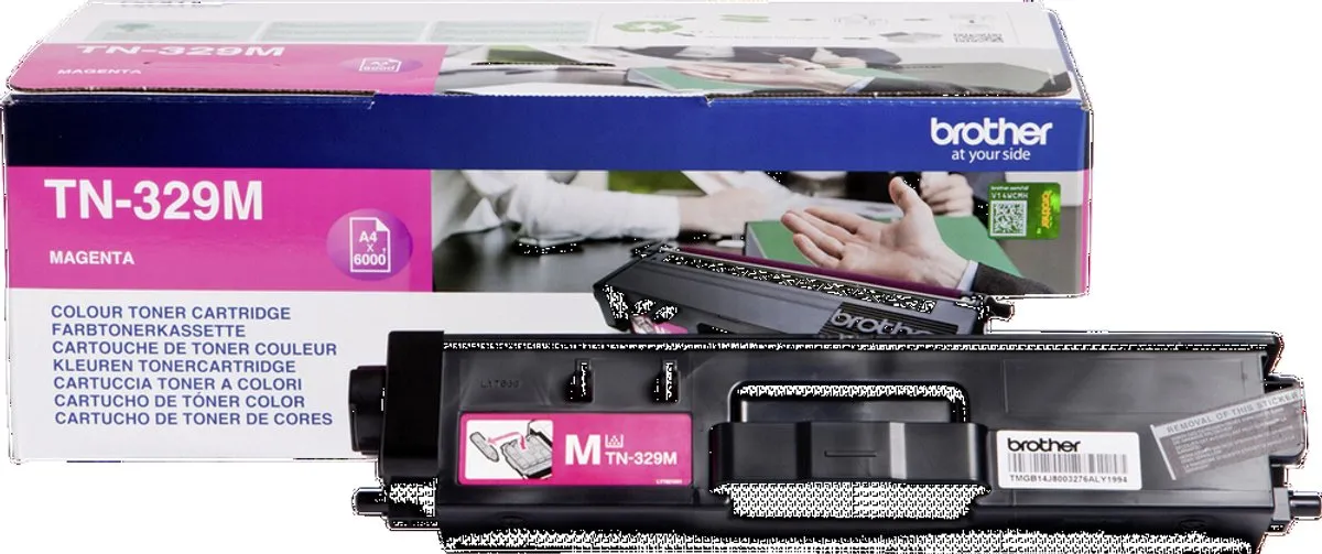 Brother TN-329M Magenta Tonercartridge XL - 6.000 Pagina's