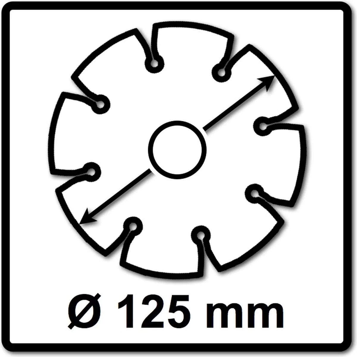 Makita Diamak Diamantdoorslijpschijf 125mm - 10 Stuks D-61139 - afbeelding 3 van 5