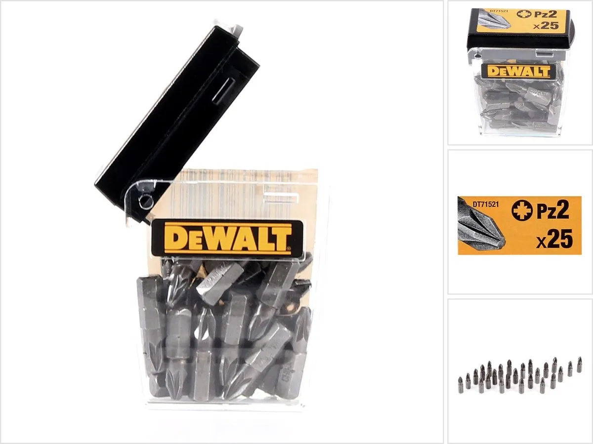 DeWalt DT71521 PZ2 Schroefbits 25mm - 25 Stuks - afbeelding 6 van 6