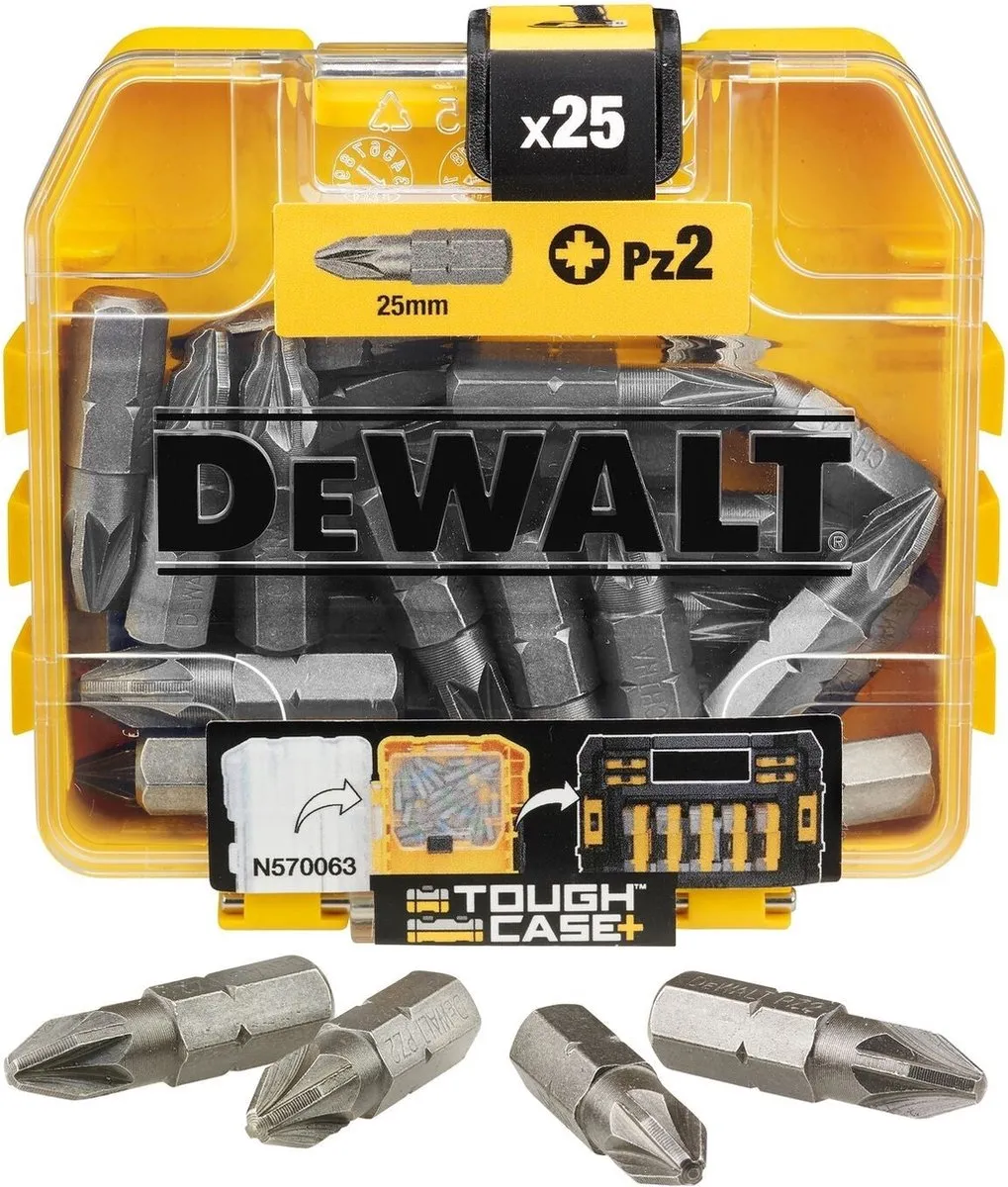 DeWalt DT71521 PZ2 Schroefbits 25mm - 25 Stuks