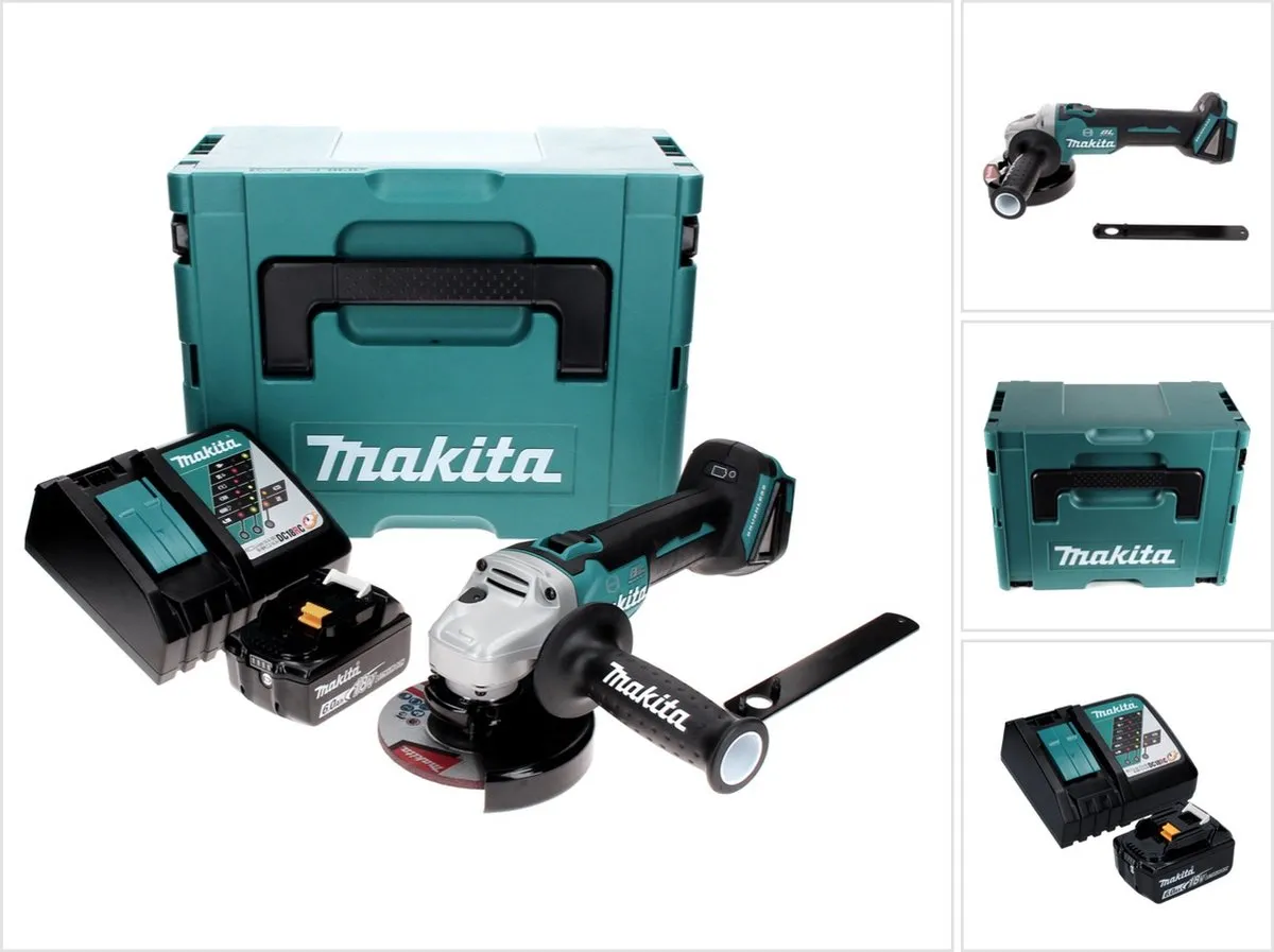 Makita DGA 506 RG1J Haakse Slijper 18V 125mm