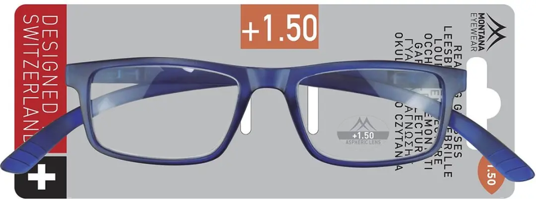 Montana MNR3B Leesbril - Blauw +2.00