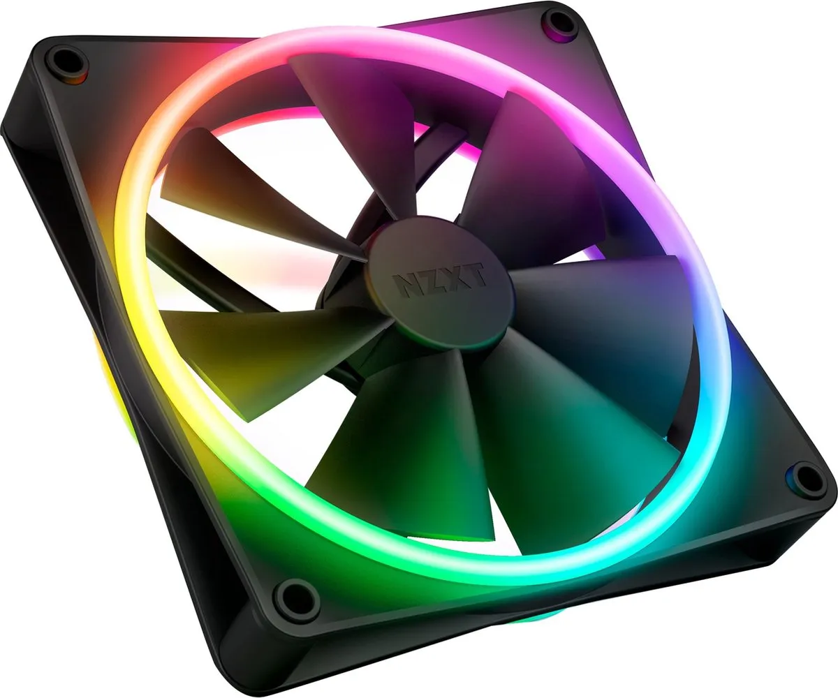 NZXT F140 RGB Duo Ventilator 140mm - Zwart